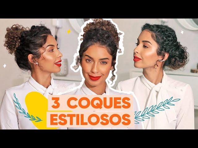 3 COQUES FÁCEIS PRA USAR NO DIA A DIA E SALVAR SEU DAY AFTER | CABELO CACHEADO E CRESPO