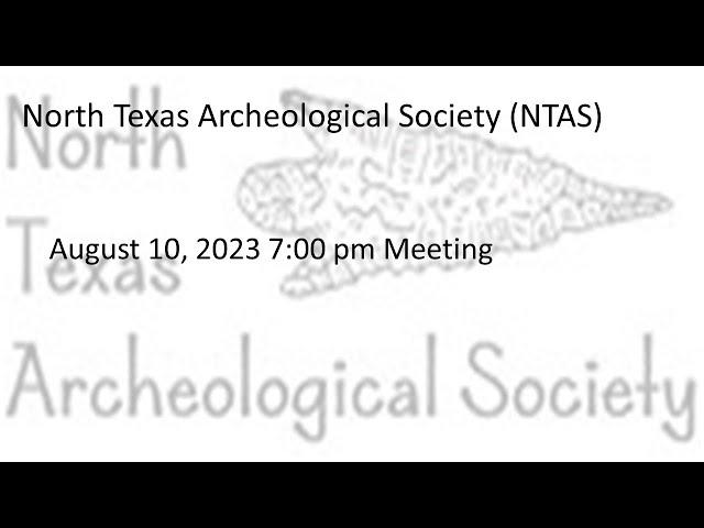 NTAS 08.10.2023 Dr. Gus Costa "The Nighthawk Bison Jump: Initial Results from 2022 Test Excavations"