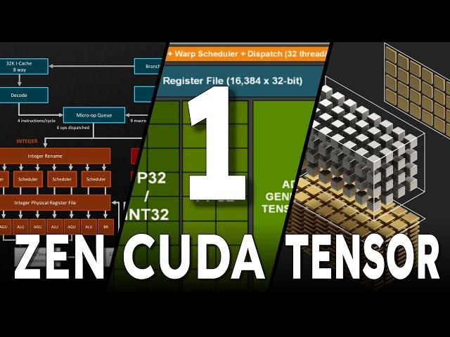 Zen, CUDA, and Tensor Cores - Part 1