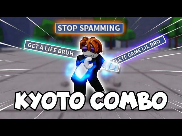 Abusing KYOTO COMBO to TROLL Toxic Players | The Strongest Battlegrounds Roblox