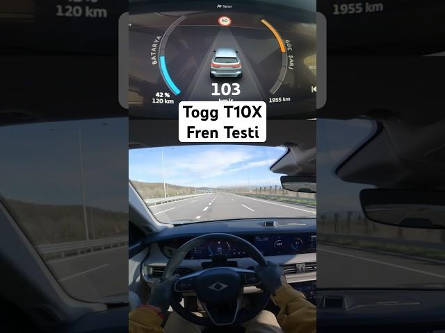 1013 TOGG T10X - Fren Testi #shorts #braketest #togg