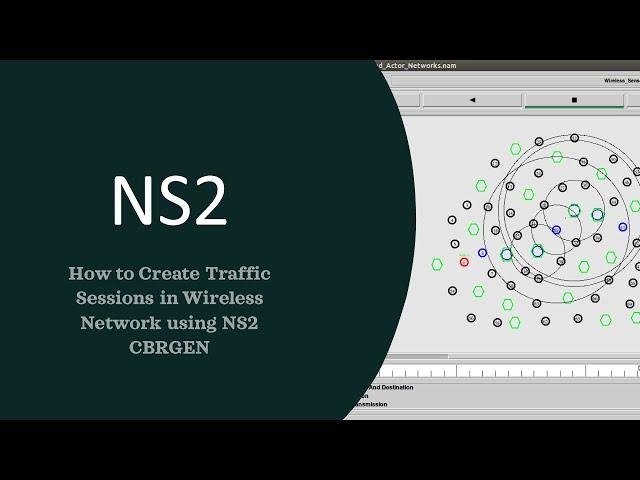 how to generate traffic between Wireless Node in Network Simulator 2 (ns2) using cbrgen | eLearning