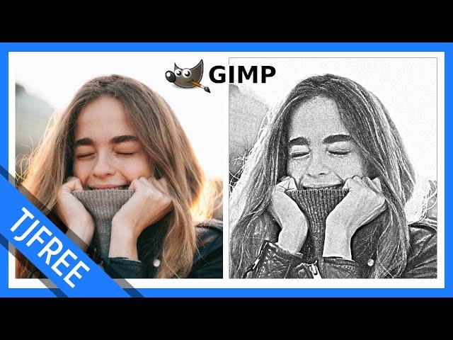 Convert Photo to Pencil Sketch / Effect using Gimp