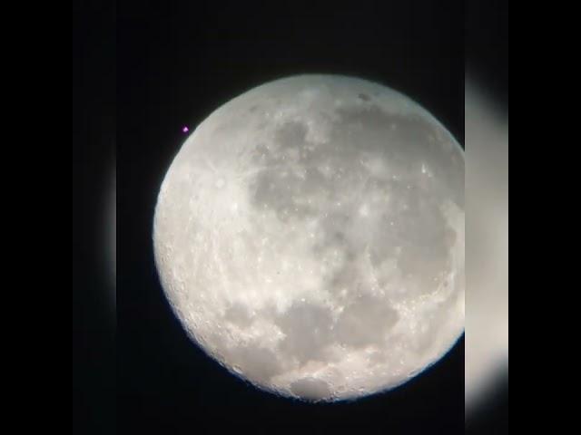 The Moon through my telescope (not edited) Raw video