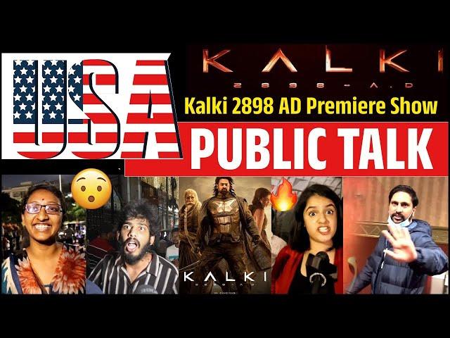 Kalki 2898 AD USA Public Review | Kalki 2898 AD Benefit Show Public Talk | Prabhas | #kalkireview