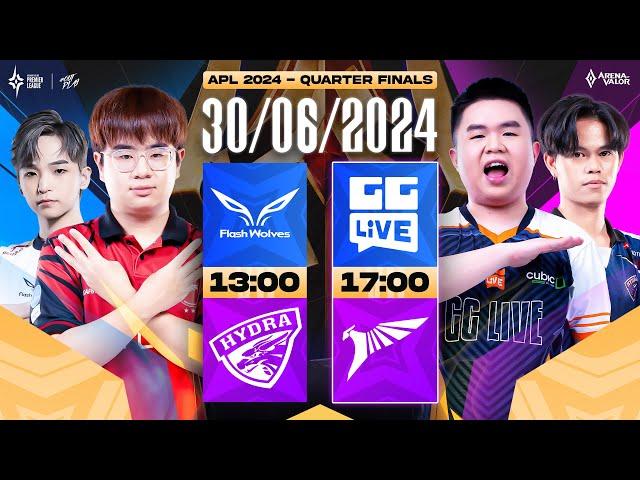 FLASH WOLVES vs HYDRA | GG LIVE vs TALON - TỨ KẾT APL 2024 | NGÀY 30/06