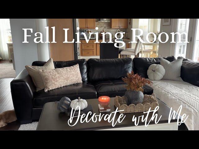 Cozy Fall Decorate with Me 2024 || Family Room || Minimal Decor