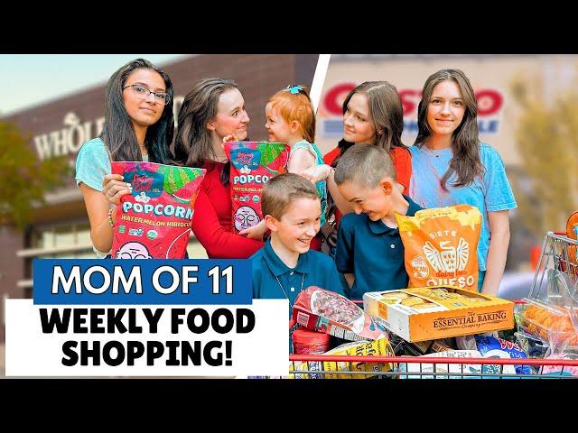 HUGE GROCERY HAUL WITH 10 KIDS! COSTCO & WHOLE FOODS