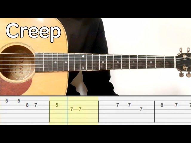 Radiohead - Creep (Easy Guitar Tabs Tutorial)