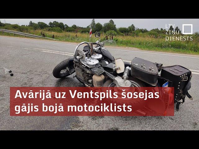 Avārijā uz Ventspils šosejas gājis bojā motociklists