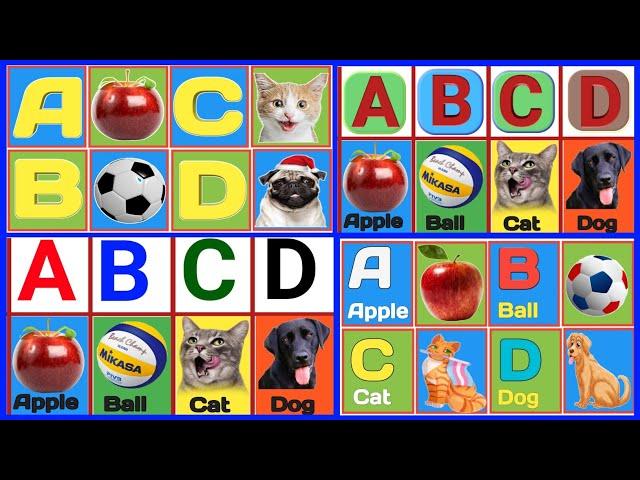 A for apple b for ball,alphabet,abc song,abcd,HindiAlphanet,EnglishVarnamala,part13