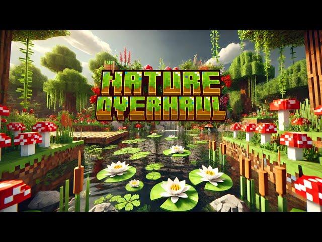 NATURE OVERHAUL ADDON for BEDROCK | MINECRAFT PE +1.21 #addons