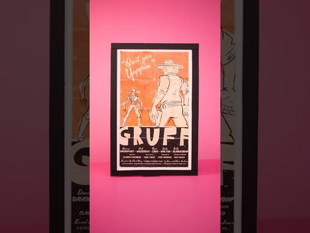 Fake Western Poster  for my Short Film #GRUFF