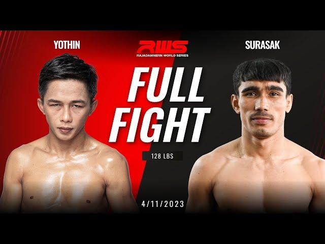 FULL FIGHT l Yothin vs. Surasak l โยธิน vs. สุรศักดิ์ l RWS