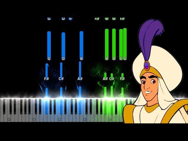 Aladdin - Prince Ali Piano Tutorial