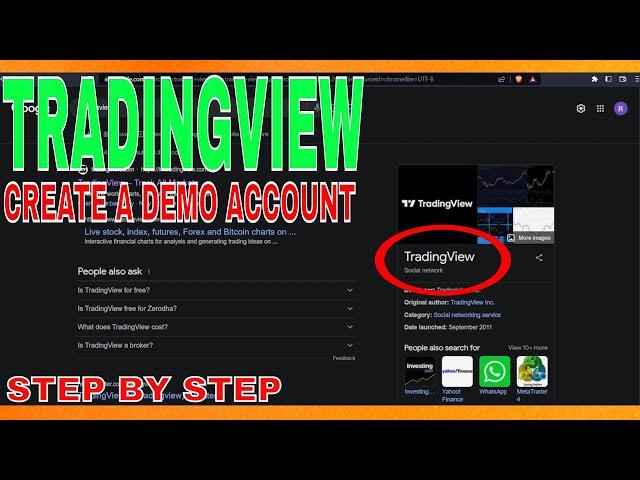  How To Create A Demo Account On TradingView 
