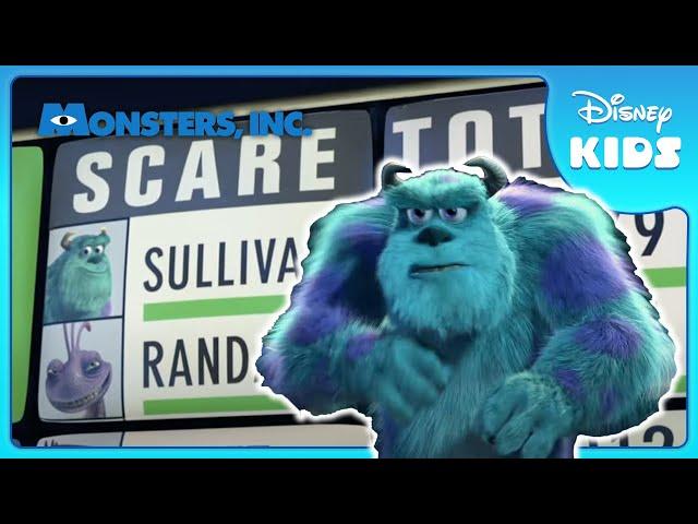 Can Sulley Break the Scare Record?   | Monsters, Inc. | Disney Kids