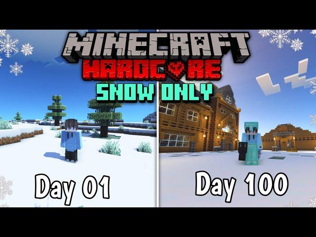 I Survived 100 Days In Snow Only World In Hardcore In Hindi