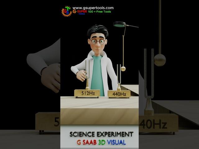 Tuning Fork Resonance Explained in 3D !!! Understanding in 3D Tuning fork