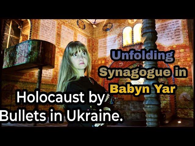 Holocaust by Bullets in Ukraine. Unfolding Synagogue in Babyn Yar. Kyiv During War.