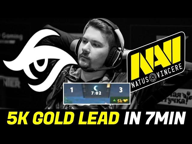 SECRET vs NAVI Fast Game — 5K Gold Lead in 7min