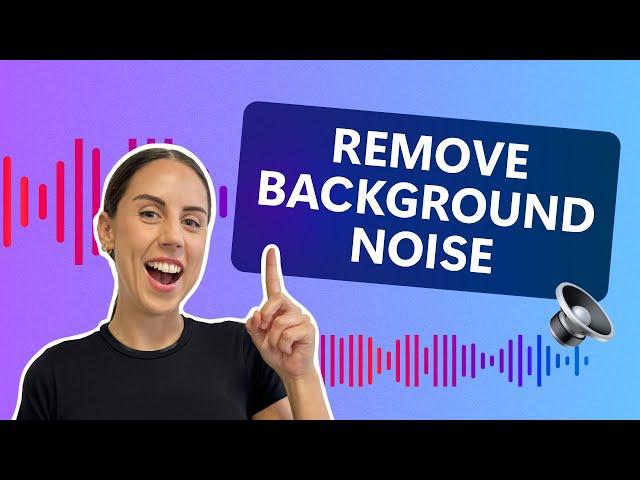 How to remove background noise from a video