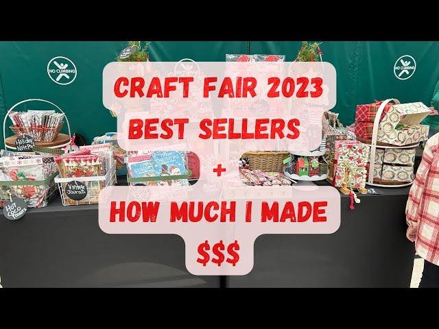 2023 craft fair best sellers + how much I made