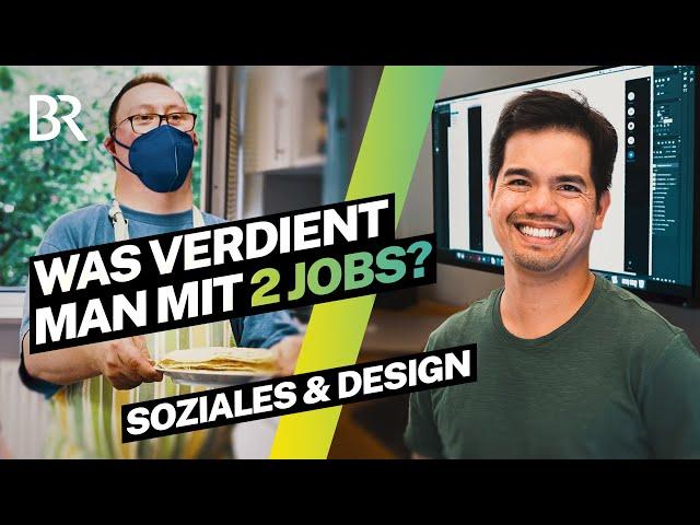 Zwei Jobs: Angestellter Heilerziehungspflegehelfer und selbstständiger Grafiker | Lohnt sich das?|BR