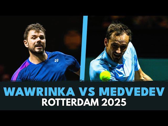 Stan Wawrinka vs Daniil Medvedev Entertaining Match Highlights | Rotterdam 2025