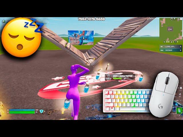 ASMR  1v1 CLIX Build fight gameplay (Fortnite KBM ASMR)