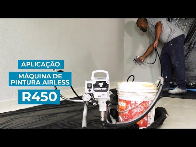 Aplicação Máquina de Pintura Airless R450 - Rongpeng | MGL do Brasil