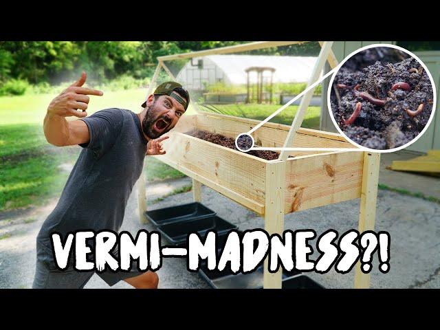 How to build the ULTIMATE WORM BIN! A continuous flow through VERMICOMPOSTING SYSTEM!