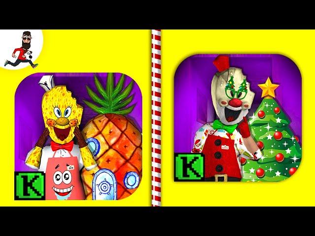 Ice Scream SpongeBob vs  SantaClaus Ice Scream 2[Full Two Games]