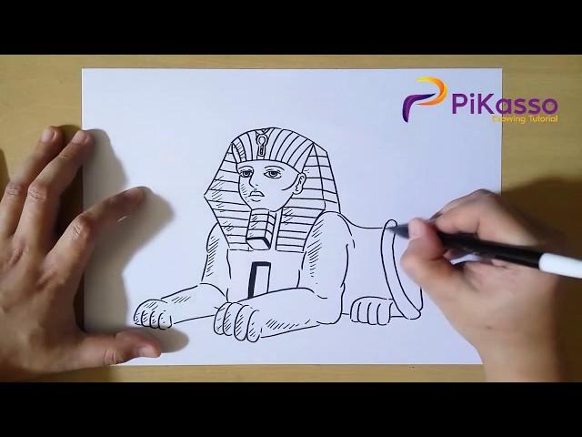 How to Draw The Great Sphinx step by step