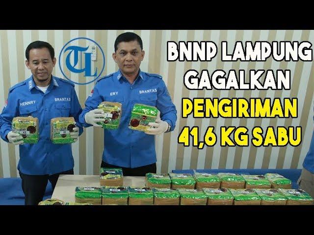 BNNP Lampung Gagalkan Pengiriman 41,6 Kg Sabu Jaringan Aceh Lampung