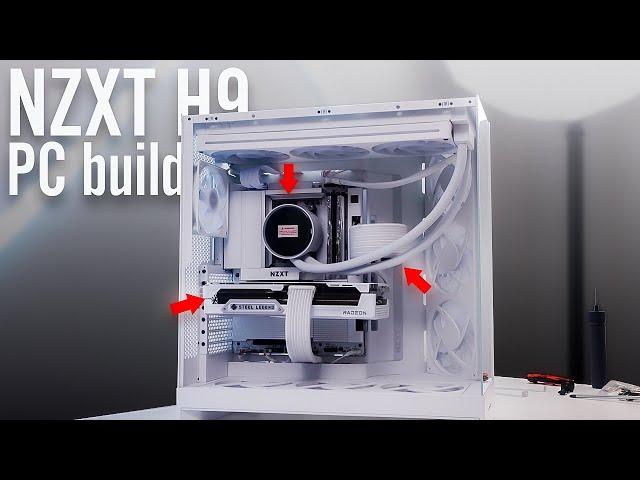 Building the Beast: NZXT H9 Flow w/ 9070 XT PC Build | Step by Step