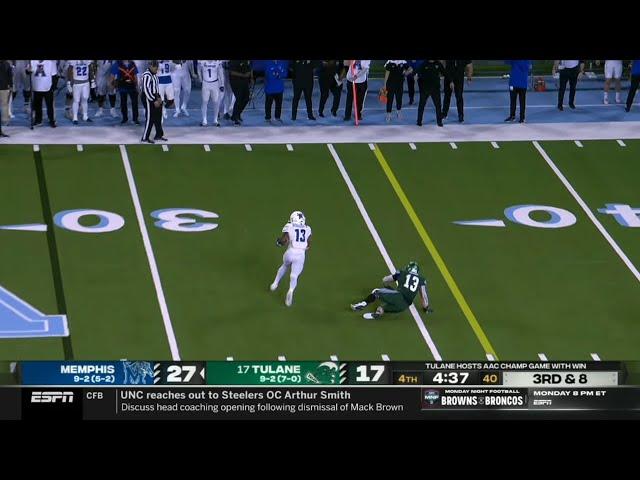 Memphis WR nasty ankle breaker vs Tulane