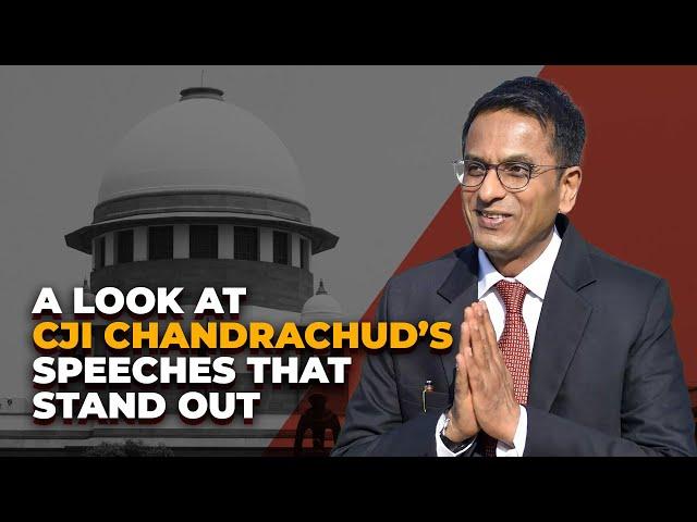 50th Chief Justice of India: A look at DY Chandrachud’s speeches that stand out