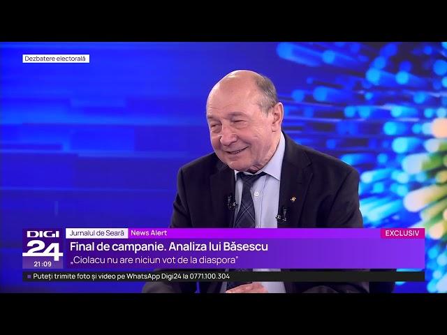 Băsescu despre prezidențiabili: Ciolacu, „un unsuros”. Geoană, „un balon umflat”, Ciucă, „un laș”