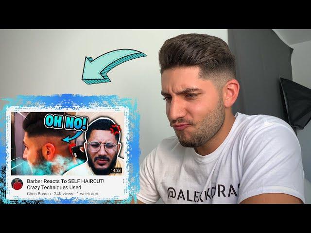 Reacting to @Chris Bossio 's Reaction To My 1st Self-Haircut Video!