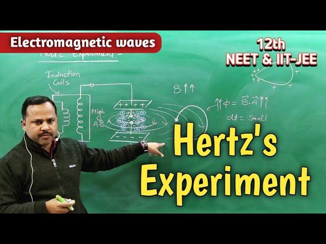 Hertz's experiment || Electromagnetic waves || class 12th || Physics Handwritten Notes