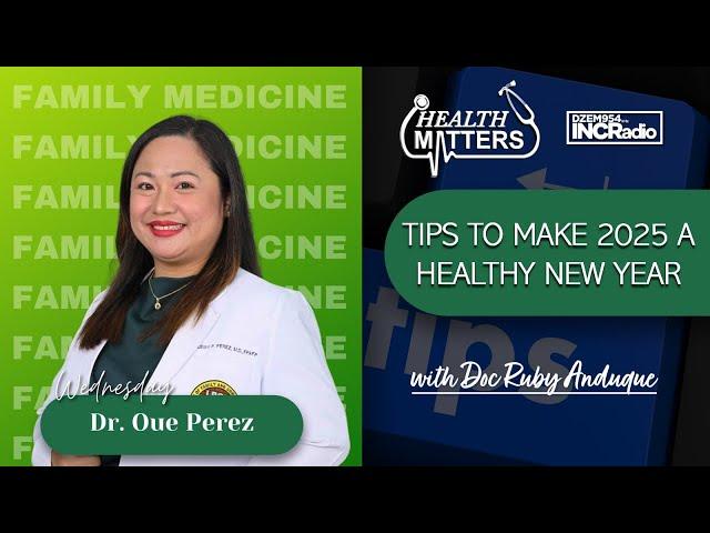 Tips To Make 2025 A Healthy New Year | Health Matters | January 1, 2025