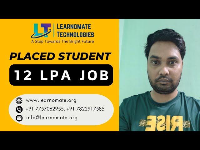 Secure a 12 LPA Job | Roadmap for cracking 12+ LPA in 3 months | Join Learnomate Technologies