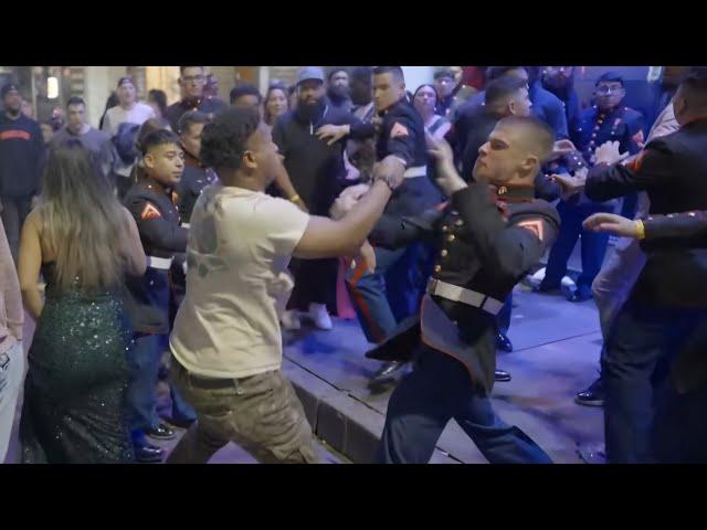 FULL VIDEO: Marines Brawl with civilians on 6th Street Austin TX 11-19-2023 fight