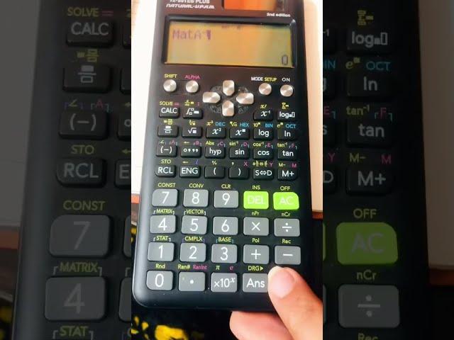 Inverse of a matrix #casio #calculator #matrix #inverse