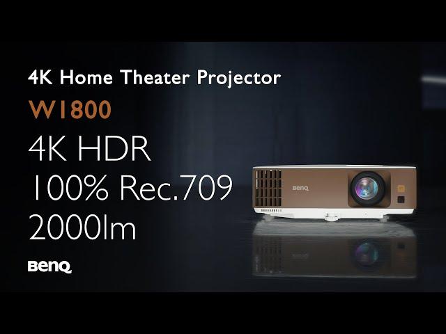 BenQ W1800 True 4K HDR Home Cinema Projector