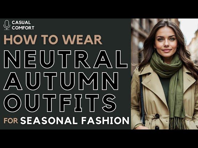 Neutral Autumn Outfits | Stylish and Timeless Looks for Fall | 2024 Fall Fashion Trends