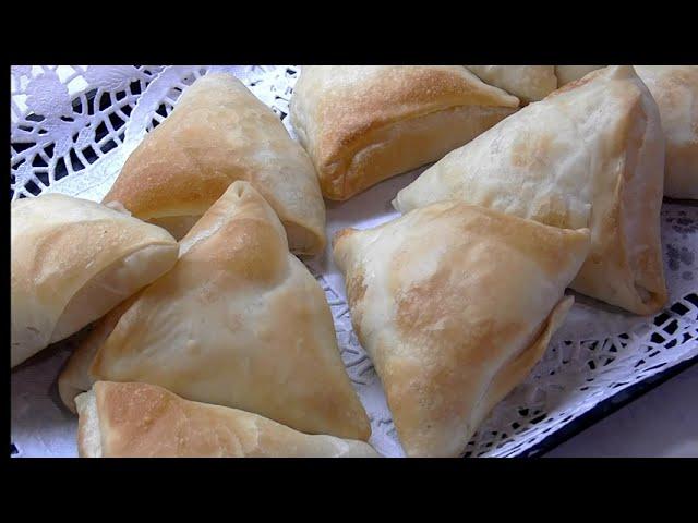 Плацинды с творогом,Слоёные пирожки/Puff pies with cottage cheese