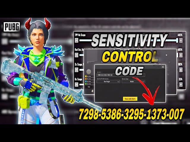 New Best Sensitivity Settings for pubg Mobile in 2024 || sensitivity and control codesnew  update