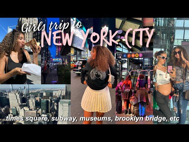 NYC Travel Vlog: Exploring New York City w/ Best Friend | Times Square, Food, Central Park & More!